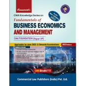 Commercial's CMA Knowledge Series On Fundamentals of Business Economics and Management for CMA Foundation Paper 4  June 2023 Exam by CMA Shruthi Y. V.